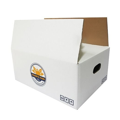 Thùng carton đóng hàng 7 lớp in flexo 50x35x22ccm đục lỗ tay cầm
